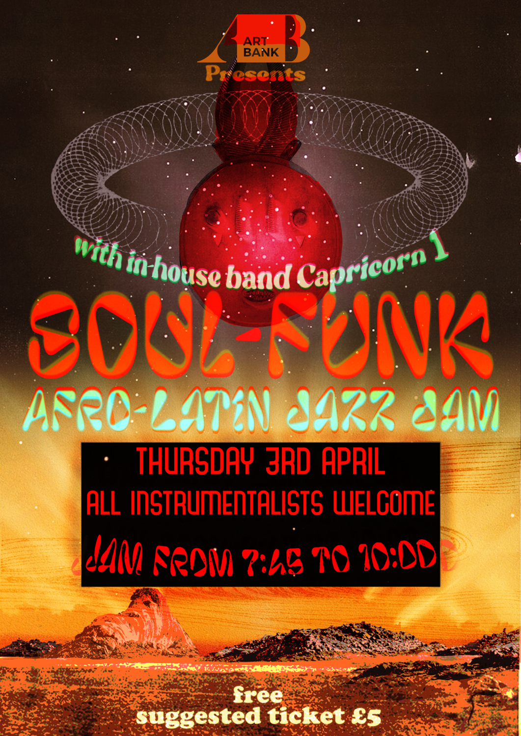 Art Bank Presents: Soul-Funk Latin-Jazz Jam
