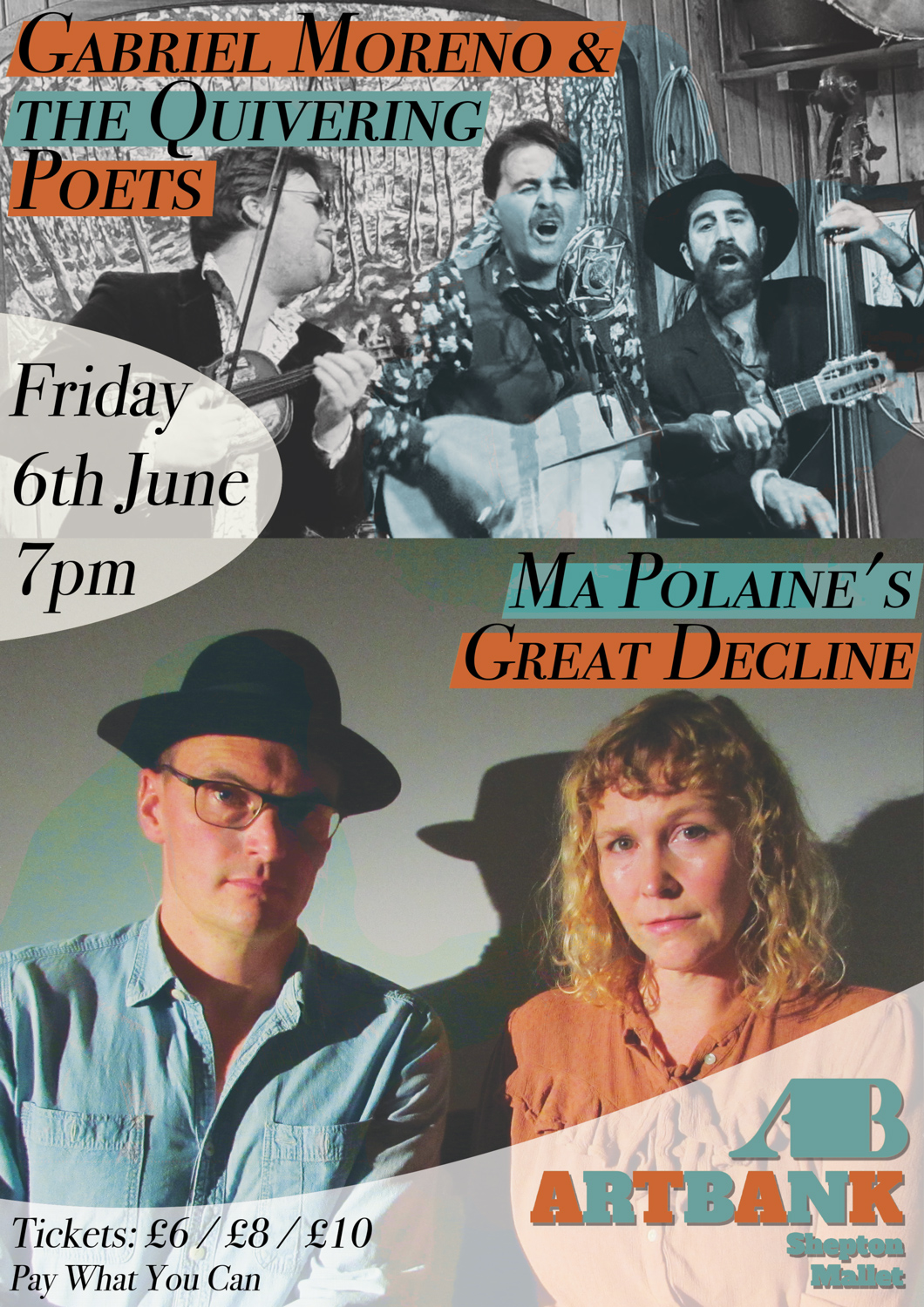 Doublebill: Ma Polaine's Great Decline & Gabriel Moreno & the Quivering Poets